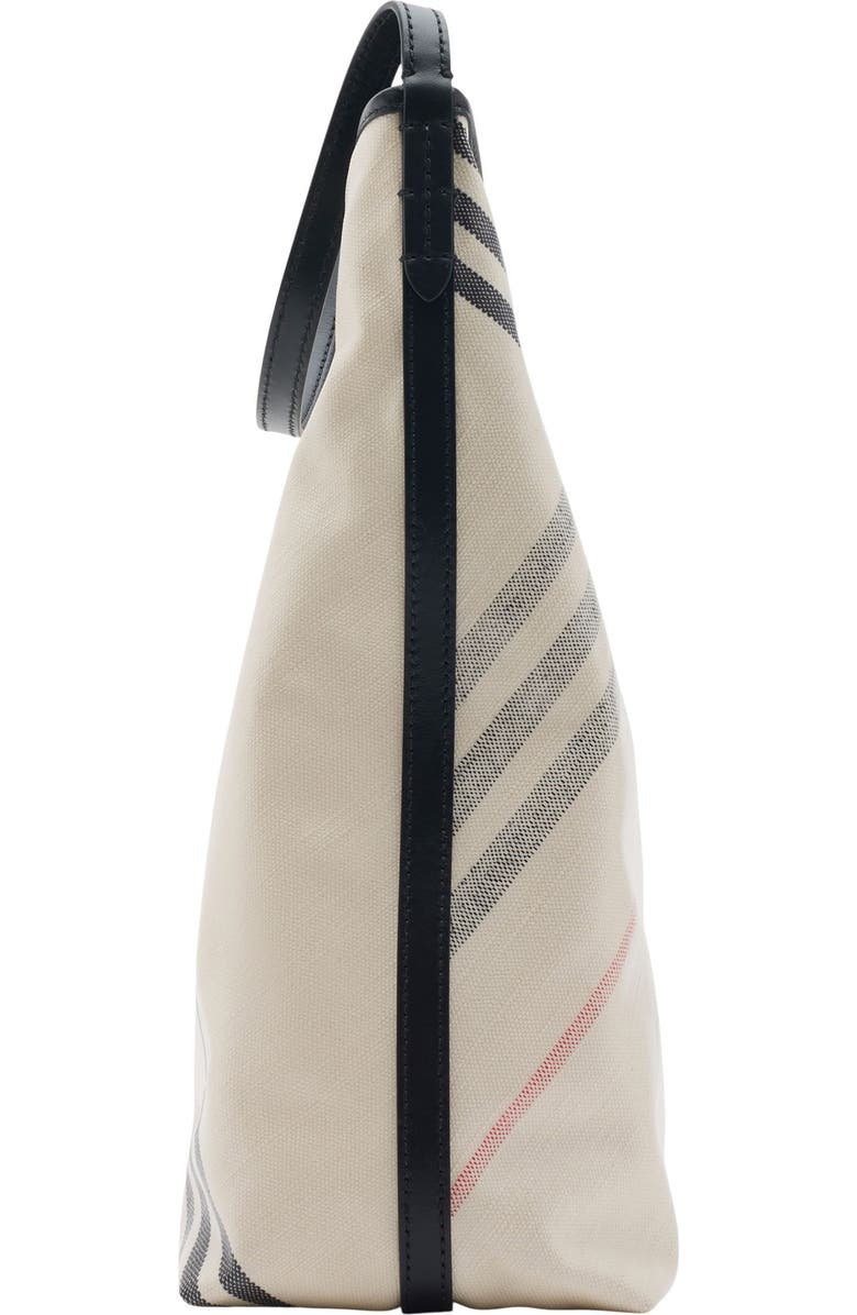 Burberry Highlands Coated Canvas Hobo Bag, Alternate, color,