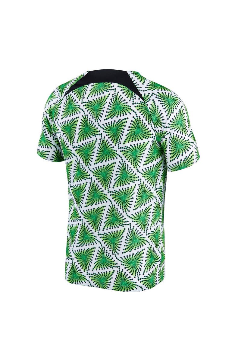 Nike Men's Nike White Nigeria National Team 2022/23 Pre-Match Top, Alternate, color, Green