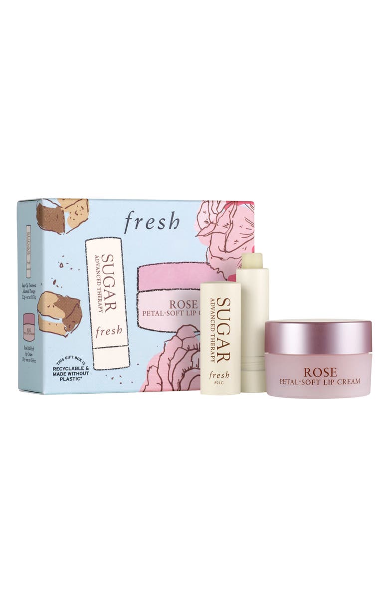 Fresh<sup>®</sup> Rose Petal-Soft Lip Cream Set $37 Value, Main, color, 
