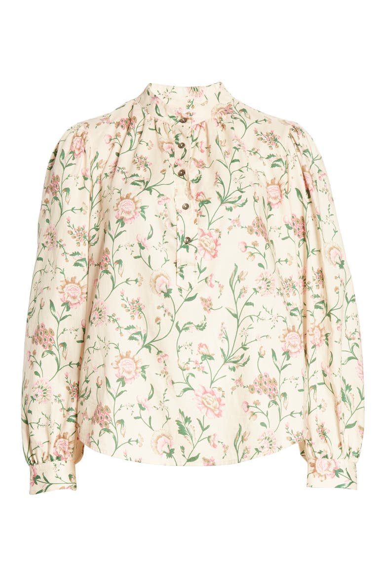 Wild Peony Top, Alternate, color, PALE HONEY COMBO