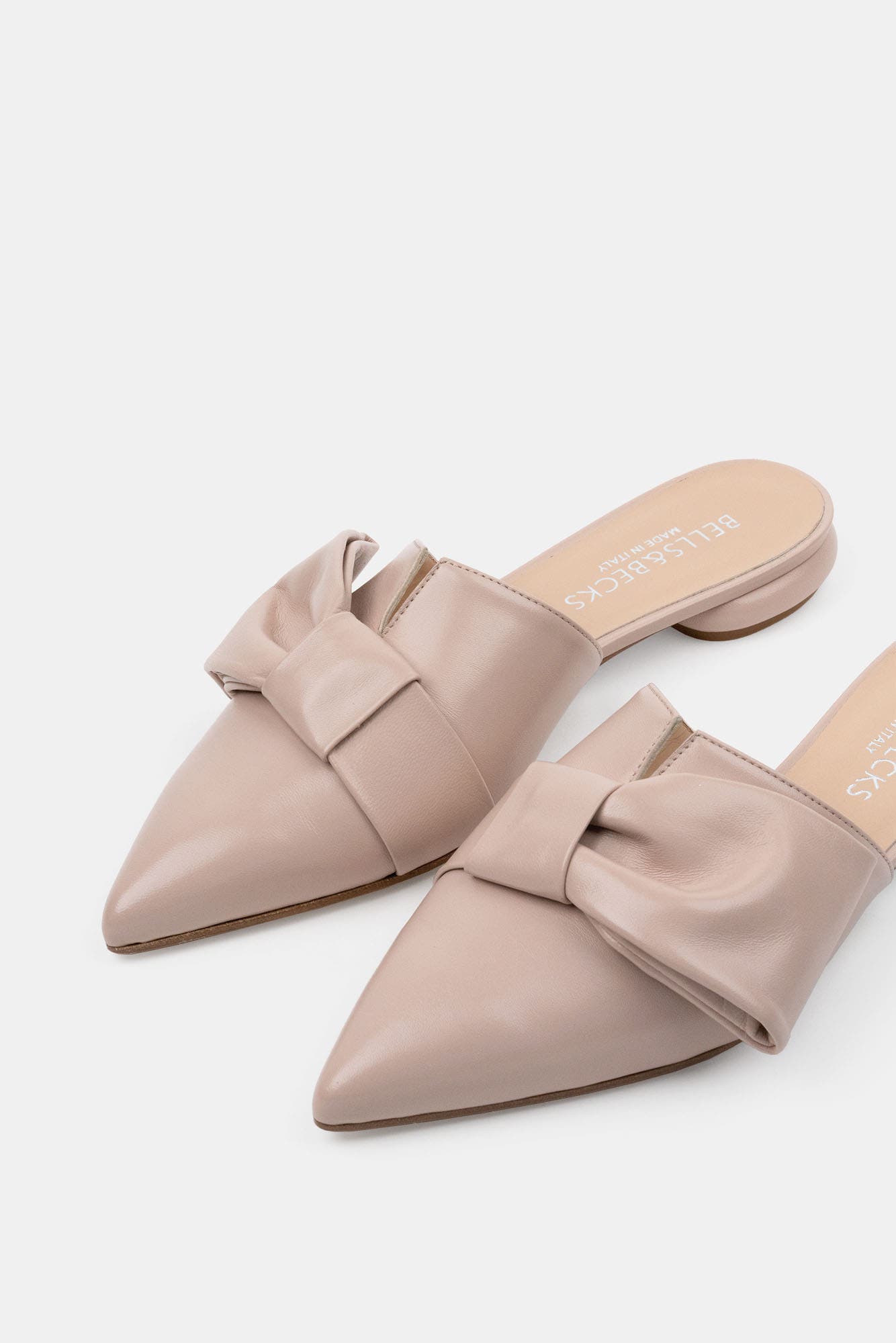 Ana Pointy Toe Mule with Bow, Alternate, color, Blush