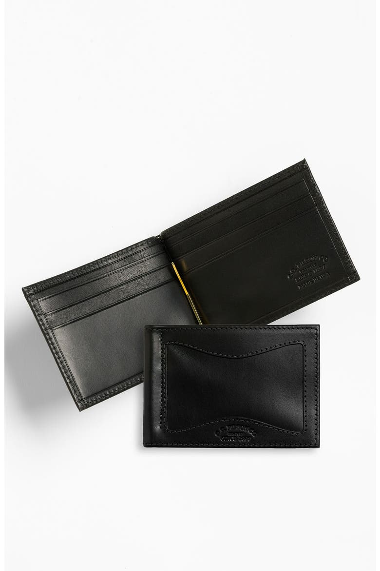Money Clip Wallet, Main, color, BLACK