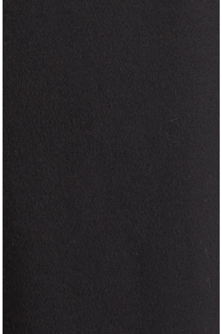 Crested Button Wool Blend Coat, Alternate, color, BLACK