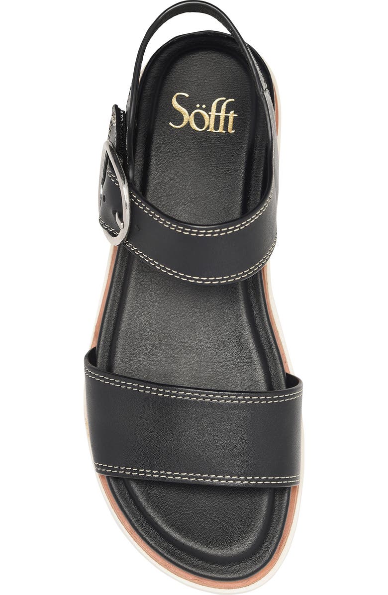 Söfft Gweneth Ankle Strap Platform Sandal, Alternate, color, Black