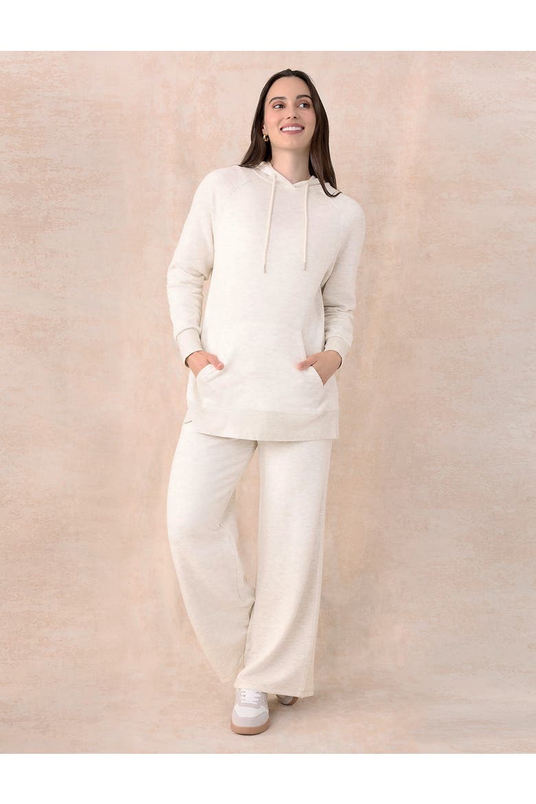 Under the Belly Wide Leg Sweatpants, Alternate, color, Heather Oatmeal