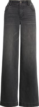 Wit & Wisdom Sam 'Ab'Solution High Waist Wide Leg Jeans