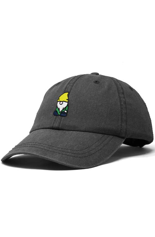 Dalix Gnome Embroidered Dad Hat In Gray