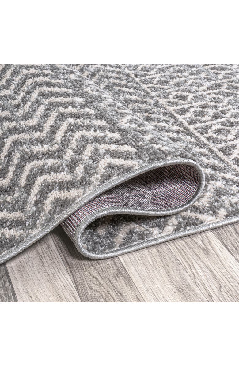 JONATHAN Y Arta Moroccan Vintage Geometric Area Rug, Alternate, color, Gray/Cream