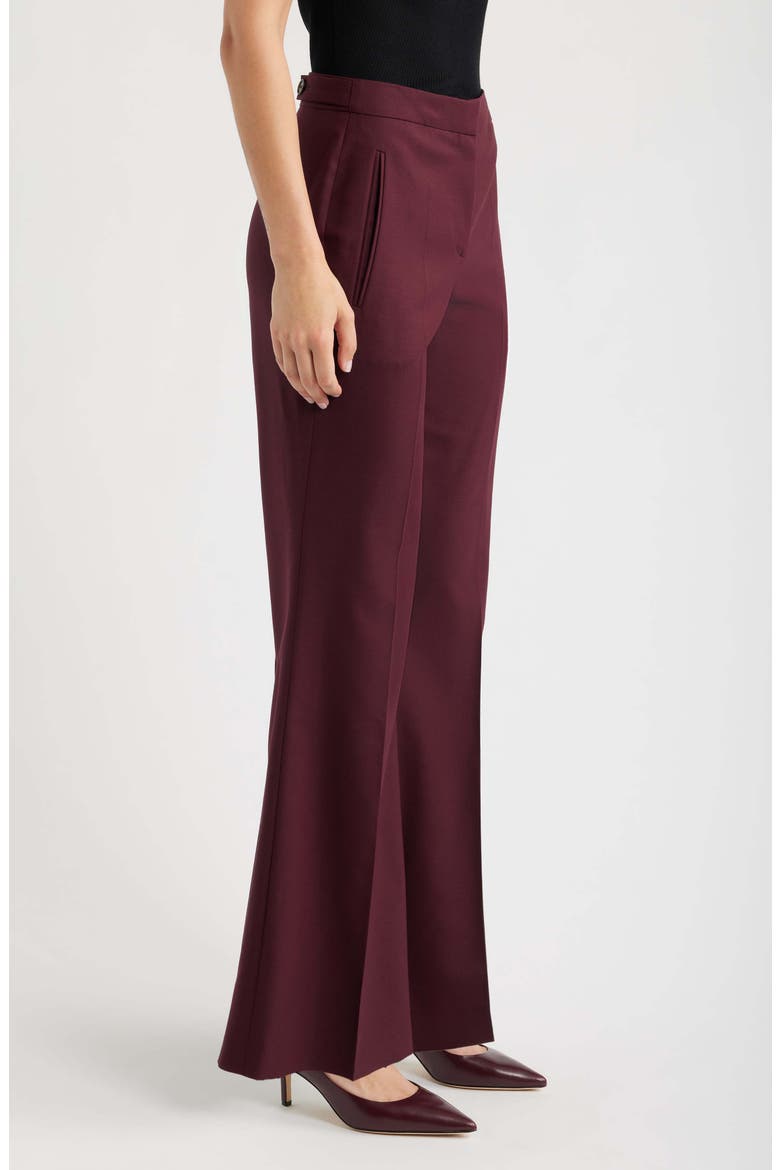 Talia Wool Blend Flare Pant, Alternate, color, PORT ROYALE