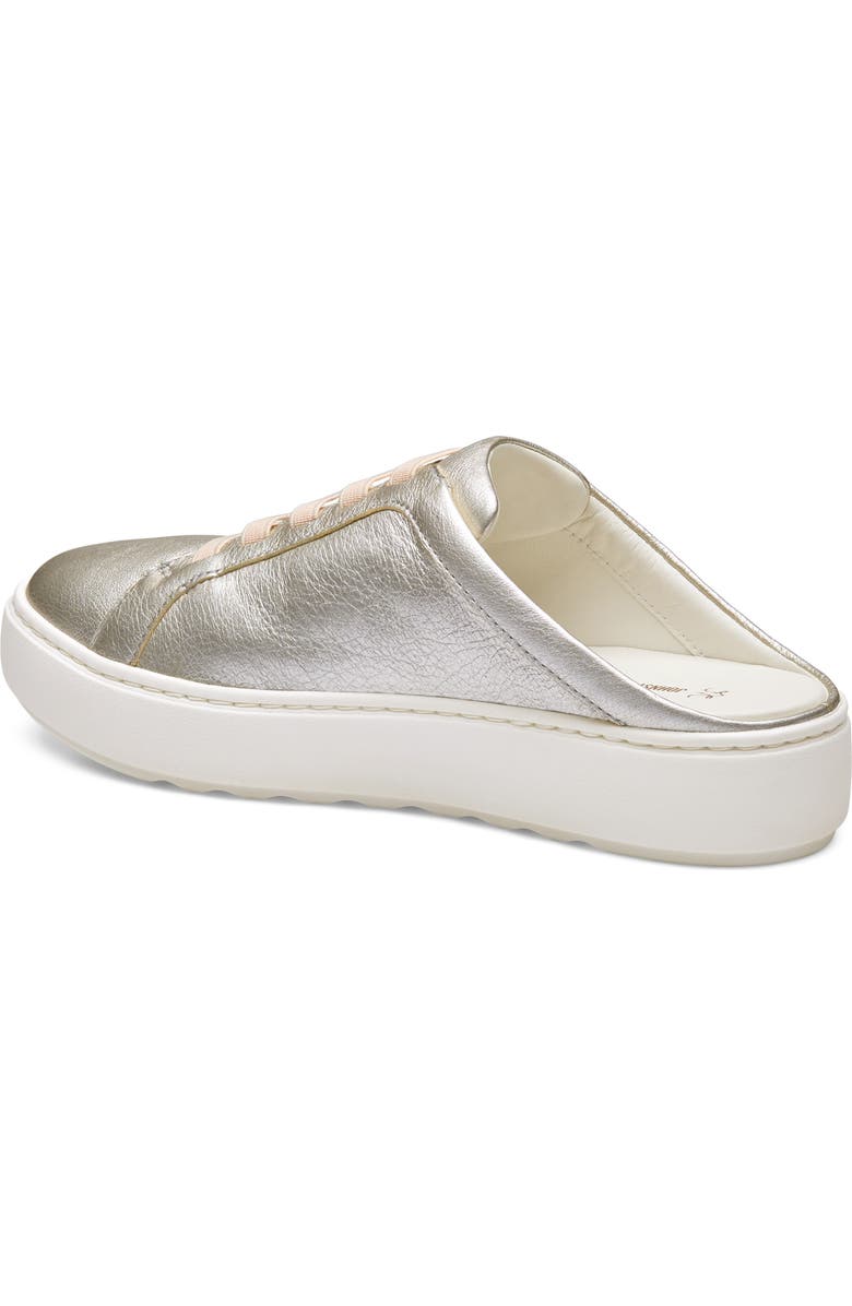 Johnston & Murphy Cammie Platform Sneaker Mule, Alternate, color, Gold Metallic Sheepskin