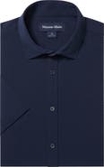Mizzen+Main Porter Trim Fit Short Sleeve Performance Button-Up Shirt