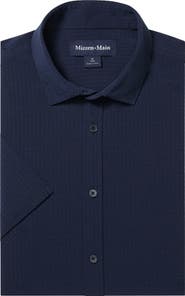 Mizzen+Main Porter Trim Fit Short Sleeve Performance Button-Up Shirt