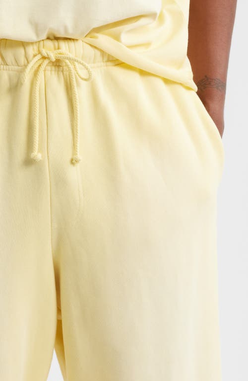 Elwood Core Organic Cotton Brushed Terry Sweatpants In Yellow