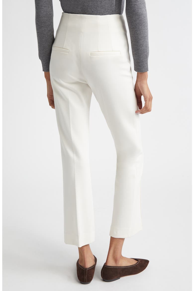 Kean Pintuck Pleat Crop Pants, Alternate, color, DOVE