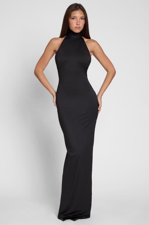 Alaia Drape Maxi Dress