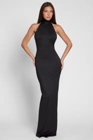 LEAU Alaia Drape Maxi Dress