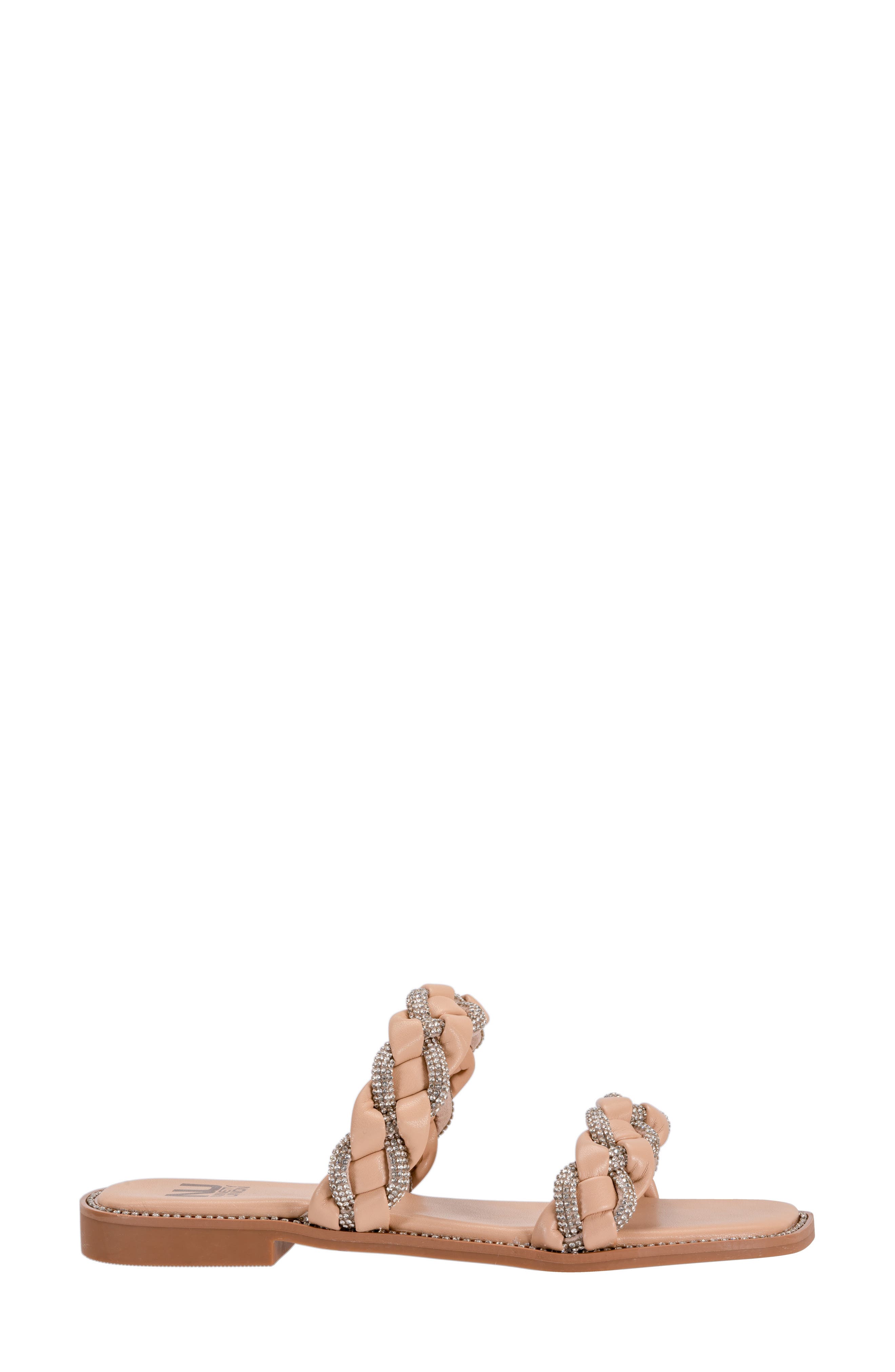 Sunny Embellished Slide Sandal, Alternate, color, NUDE