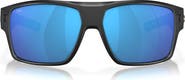 Costa Del Mar Diego 62mm Mirrored Polarized Oversize Rectangular Sunglasses