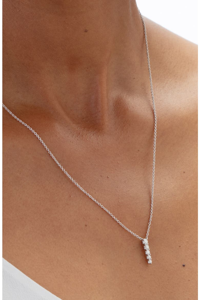 Identity Diamond Pendant Necklace, Alternate, color, YELLOW GOLD