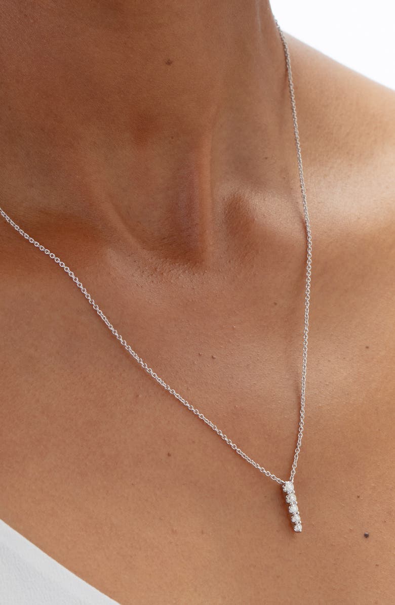 Mémoire Identity Diamond Pendant Necklace, Alternate, color, Yellow Gold