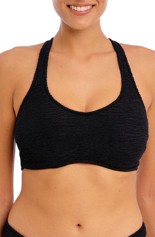 Freya Ibiza Waves Underwire Bralette Bikini Top in Black at Nordstrom, Size 30G