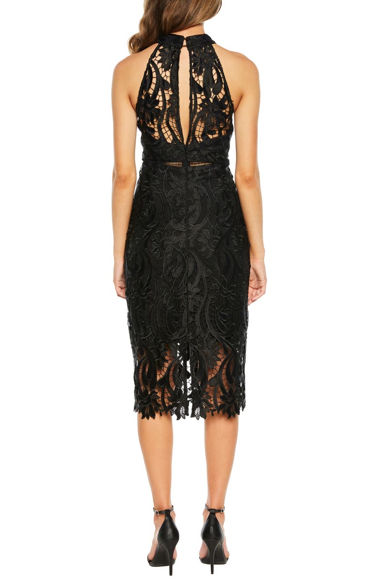 Bardot Isa Lace Halter Dress, Alternate, color,