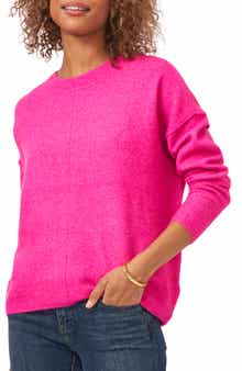 Vince Camuto Exposed Seam Crewneck Sweater