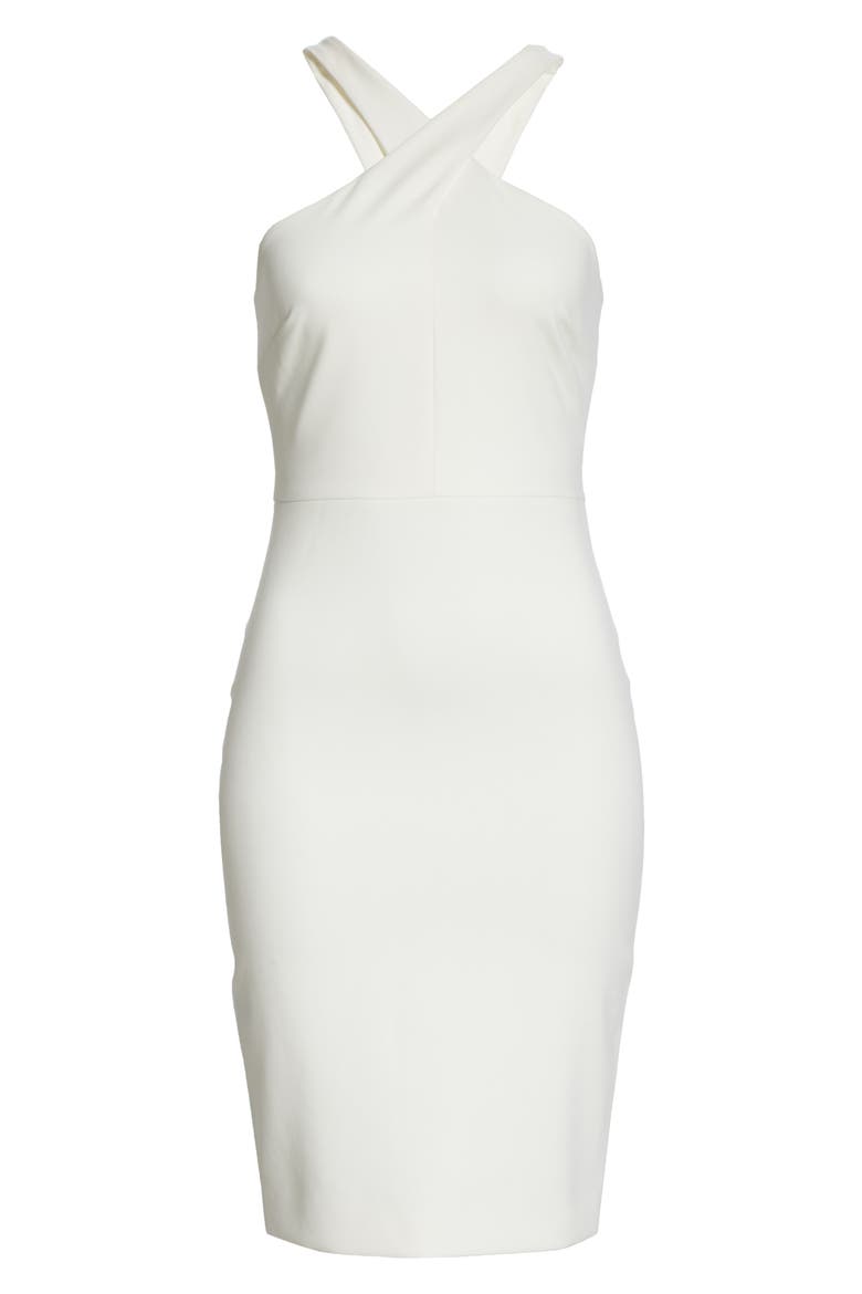 Carolyn Halter Sheath Dress, Alternate, color, WHITE
