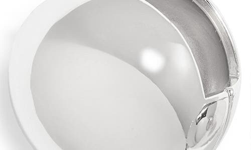 Open Edit Orb Huggie Hoop Earrings In White