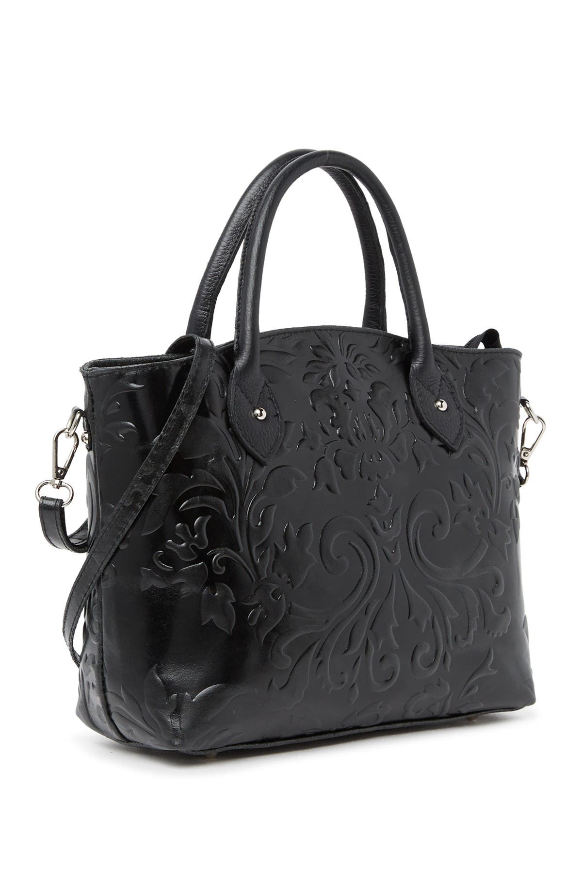 RENATA CORSI Embossed Leather Shoulder Bag, Alternate, color, 