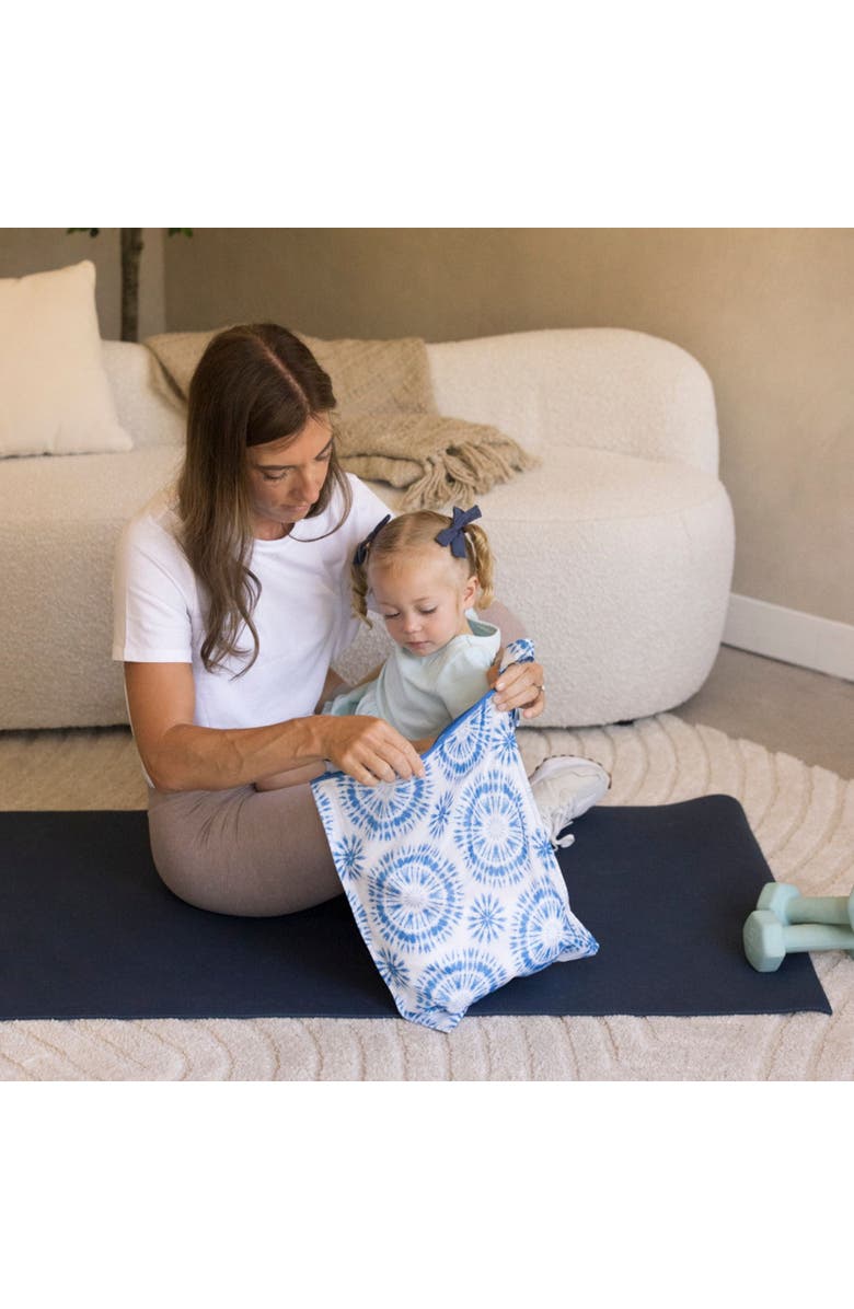 Tiny Twinkle Mess-Proof Waterproof Washable Baby/Toddler Wet Bags, Alternate, color, Blue Tie Dye