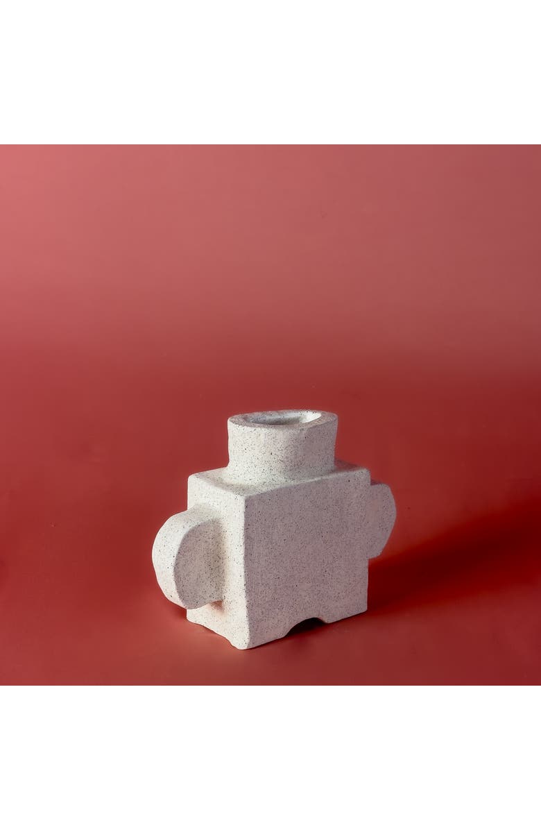 Alma Tetl Vase, Alternate, color, White