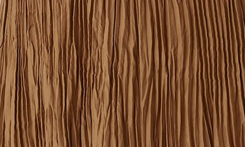 Eileen Fisher Pleated Silk Midi Skirt In Bronze