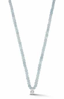 Beaded Pear Pendant Necklace