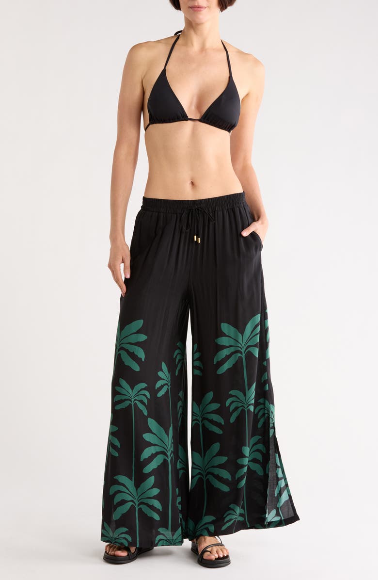 JANTZEN Josephine Pull-On Cover-Up Pants, Main, color, Black