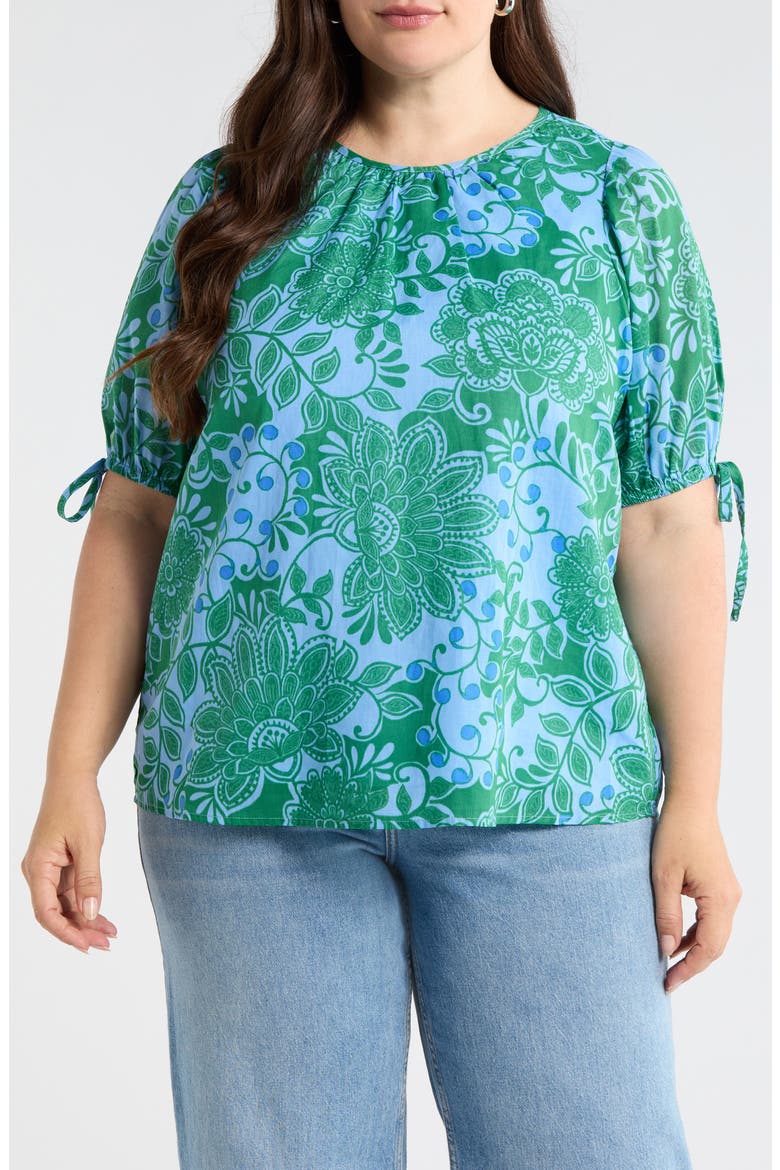 Tressa Floral Top, Main, color, KELLY-BLUE-MULTI
