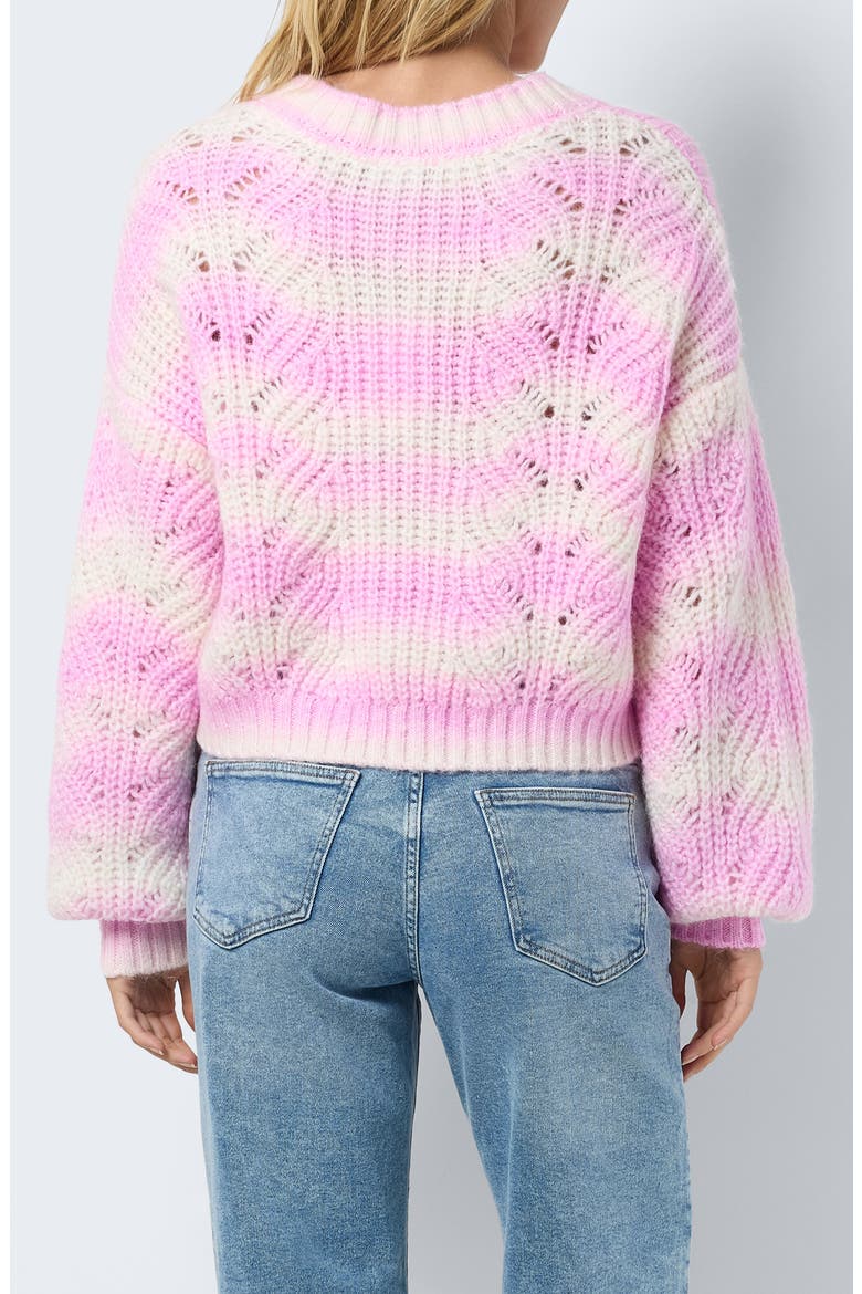 Kris Open Stitch Sweater, Alternate, color, BONBON DETAIL OMBRE