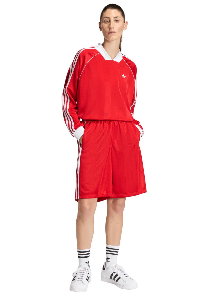 3S Jacquard Long Sleeve Top, Alternate, color, BETTER SCARLET/