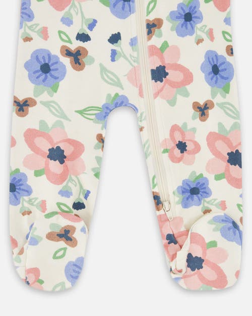 Deux Par Deux One-piece Organic Cotton Pajama In Multi