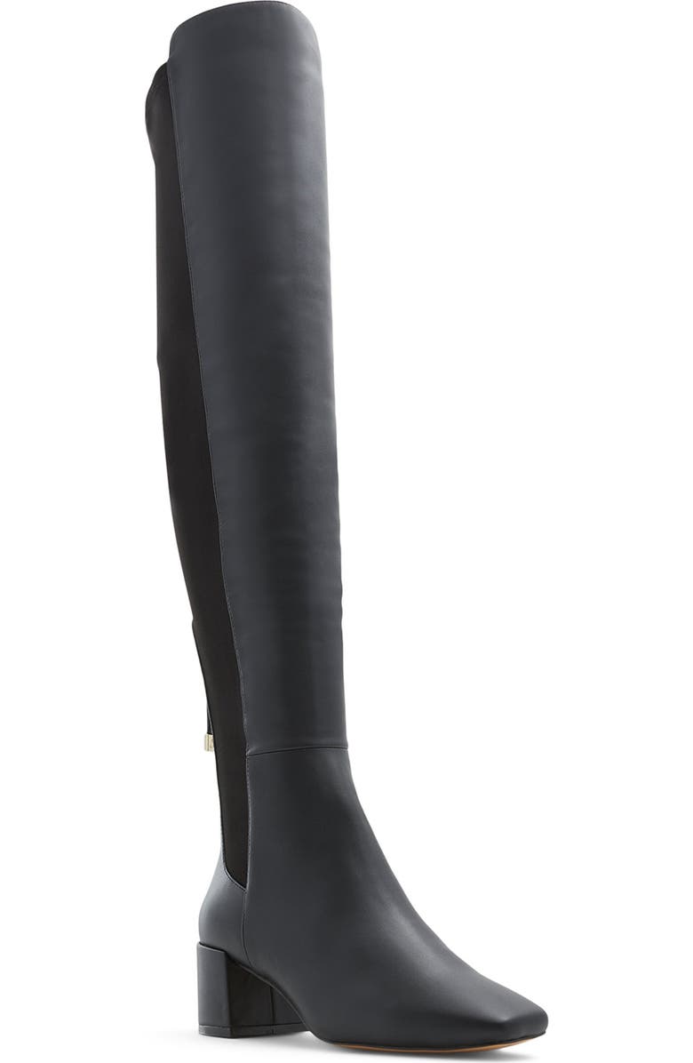 ALDO Pellagia Over the Knee Boot, Main, color, Black
