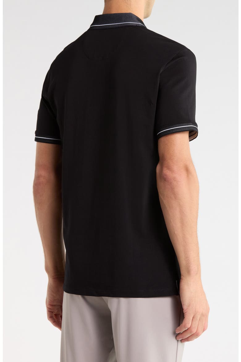 Duke Zip Polo, Alternate, color, BLACK