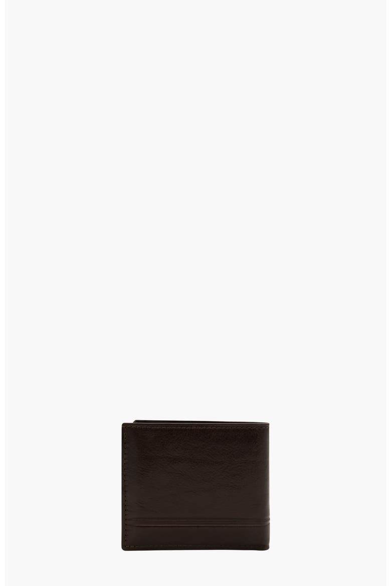 Gentleman Bifold Leather Wallet 528, Alternate, color, Brown