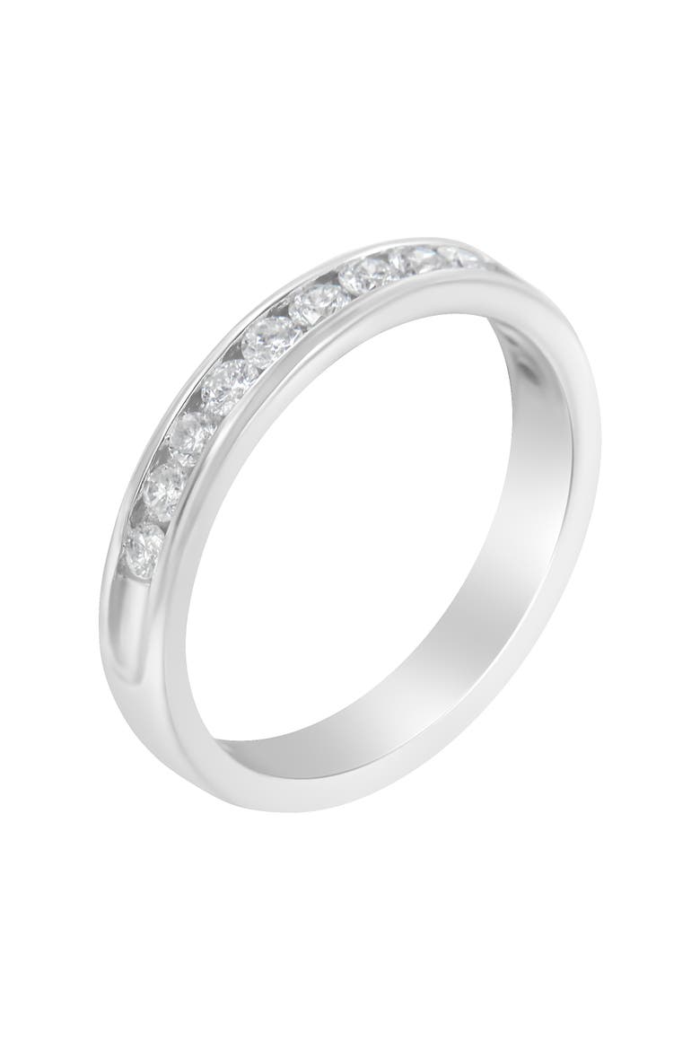 14K White Gold 1/2 cttw Diamond Band Ring, Alternate, color, White