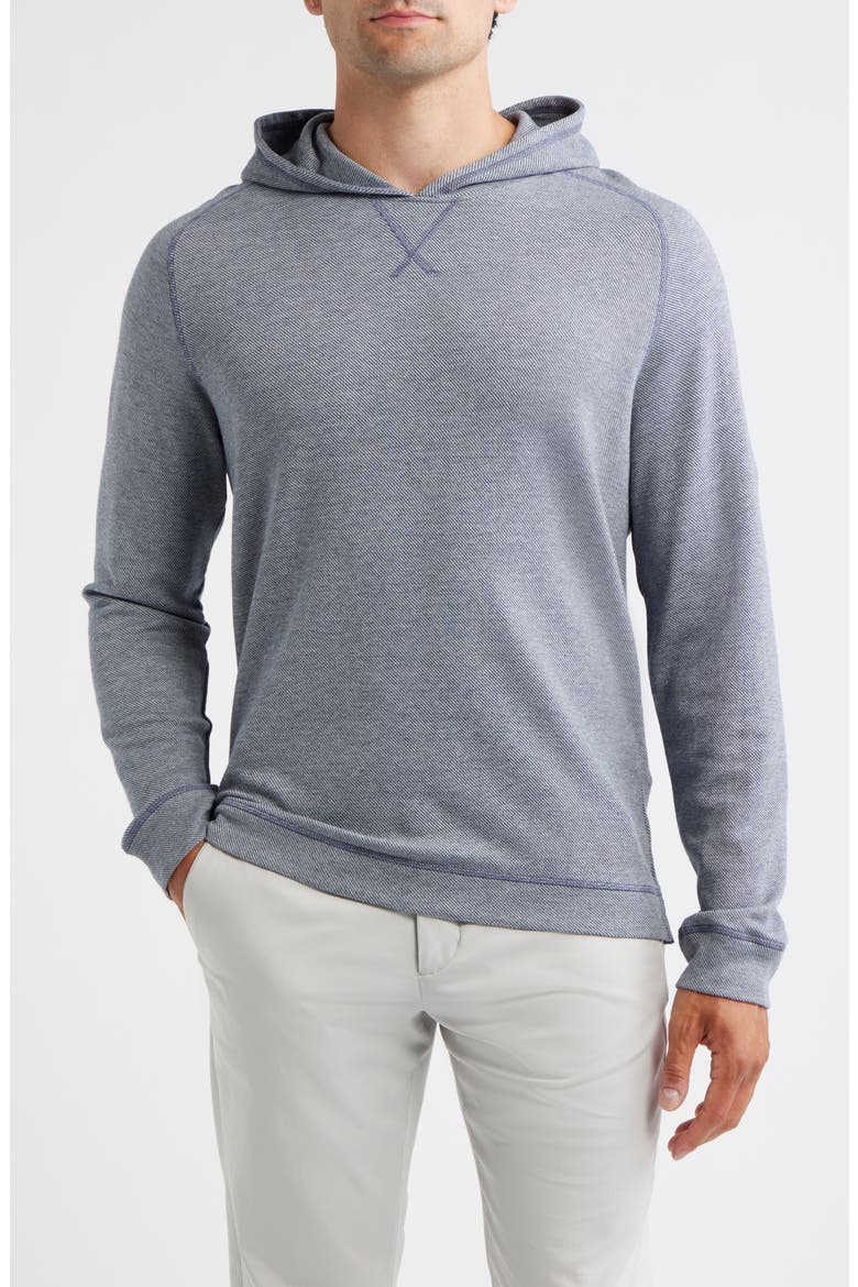 Cotton Blend Hoodie, Main, color, NAVY