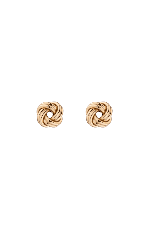Aurate New York Gold Knot Stud Earrings In Gold