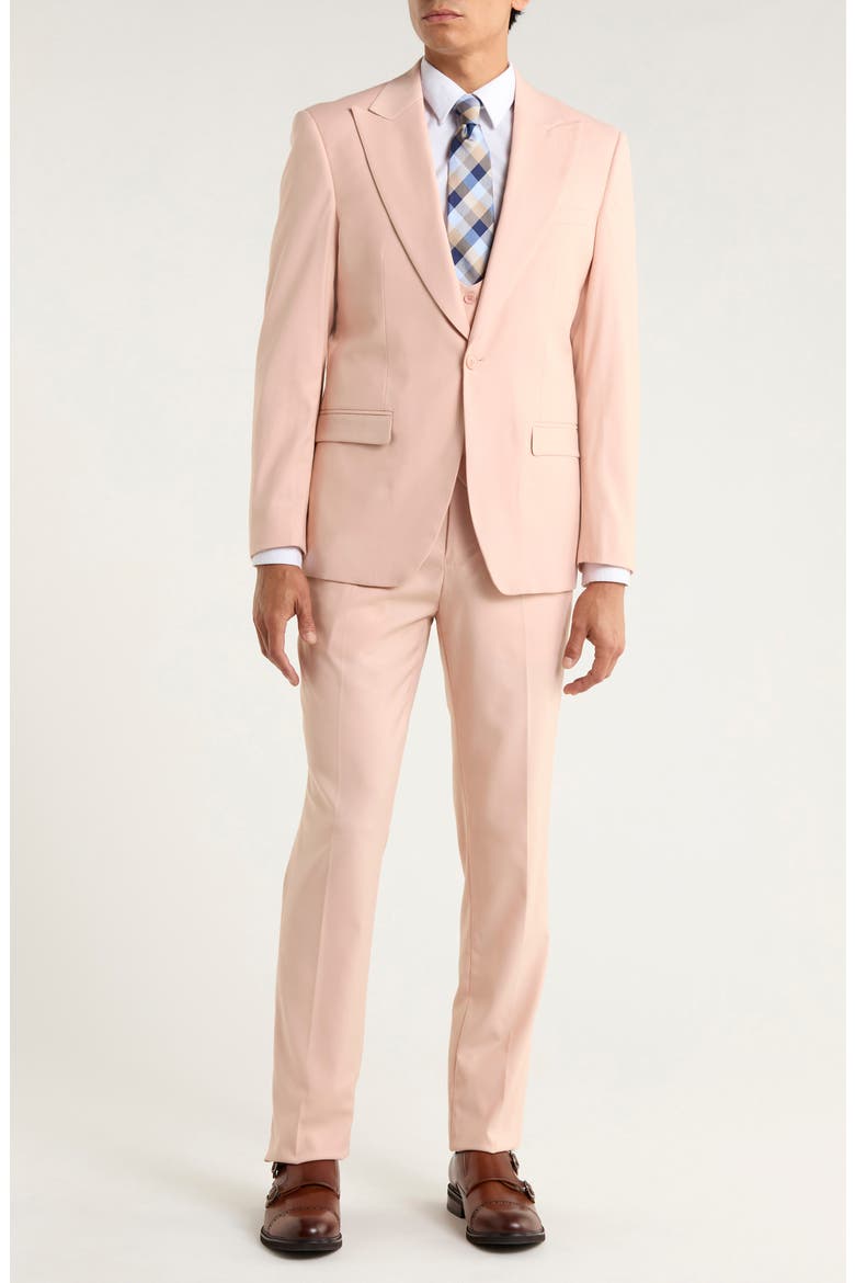 Stretch 3-Piece Suit, Main, color, BLUSH