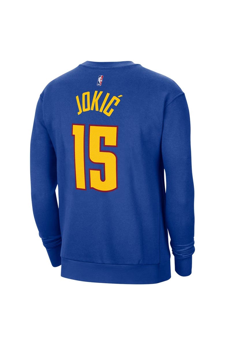 Jordan Brand Men's Jordan Brand Nikola Jokic Blue Denver Nuggets Statement Name & Number Pullover Sweatshirt, Alternate, color, 