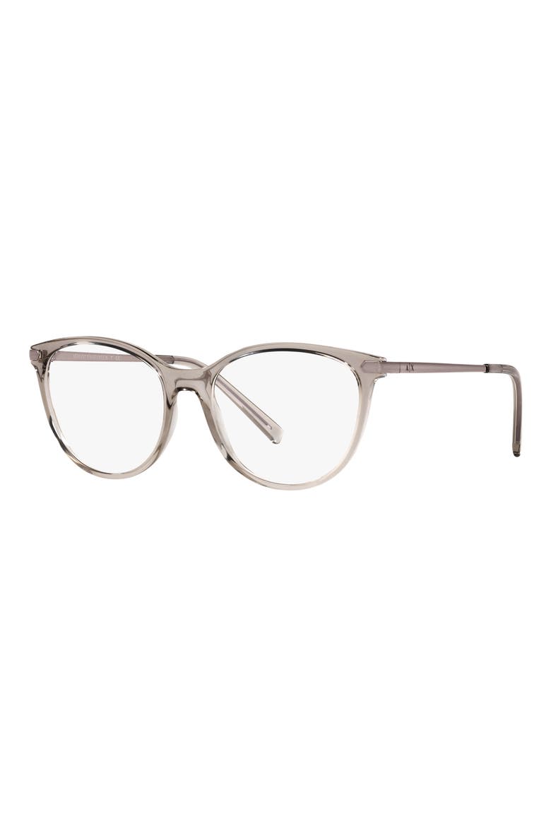 53mm Cat Eye Optical Glasses, Alternate, color, GREY