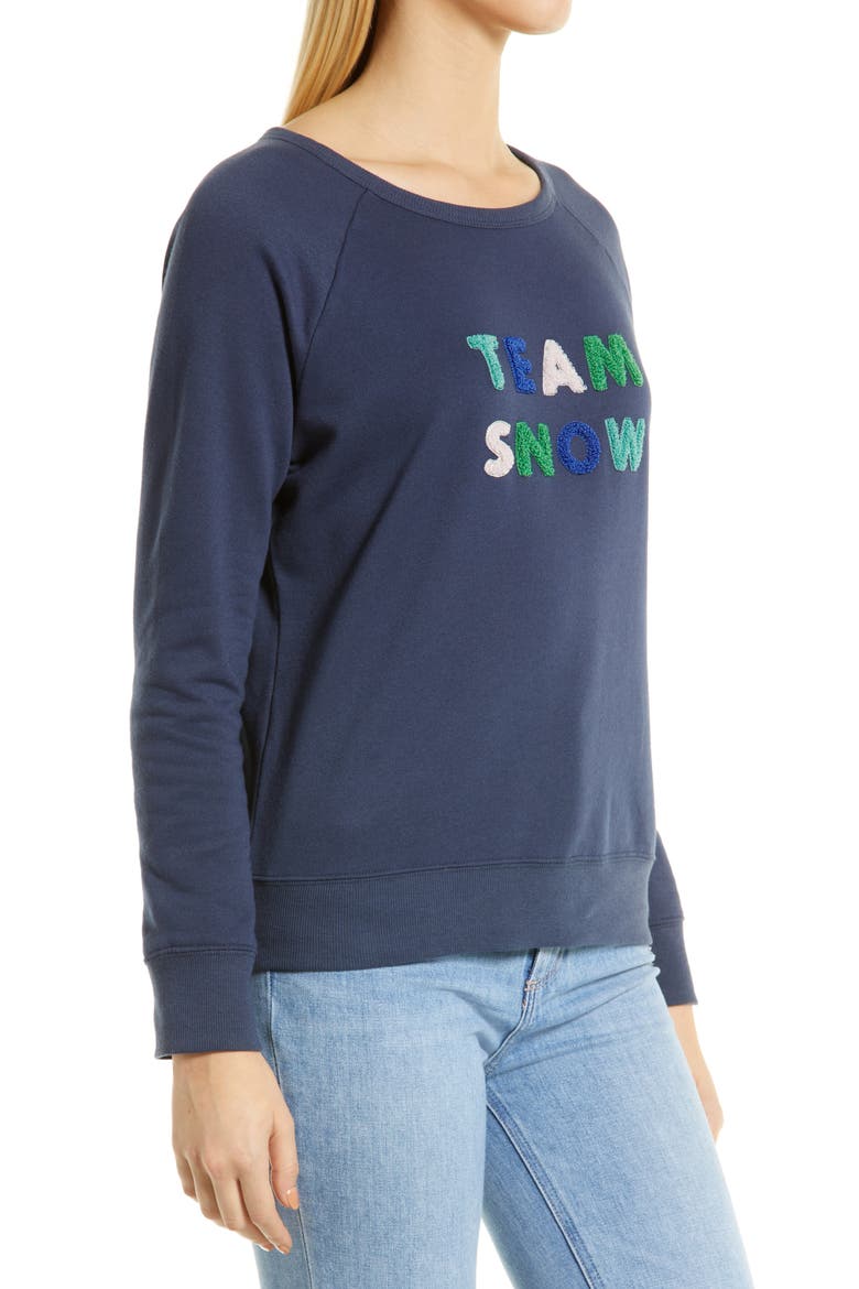 Team Snow Sweatshirt, Alternate, color, NAVY INDIGO