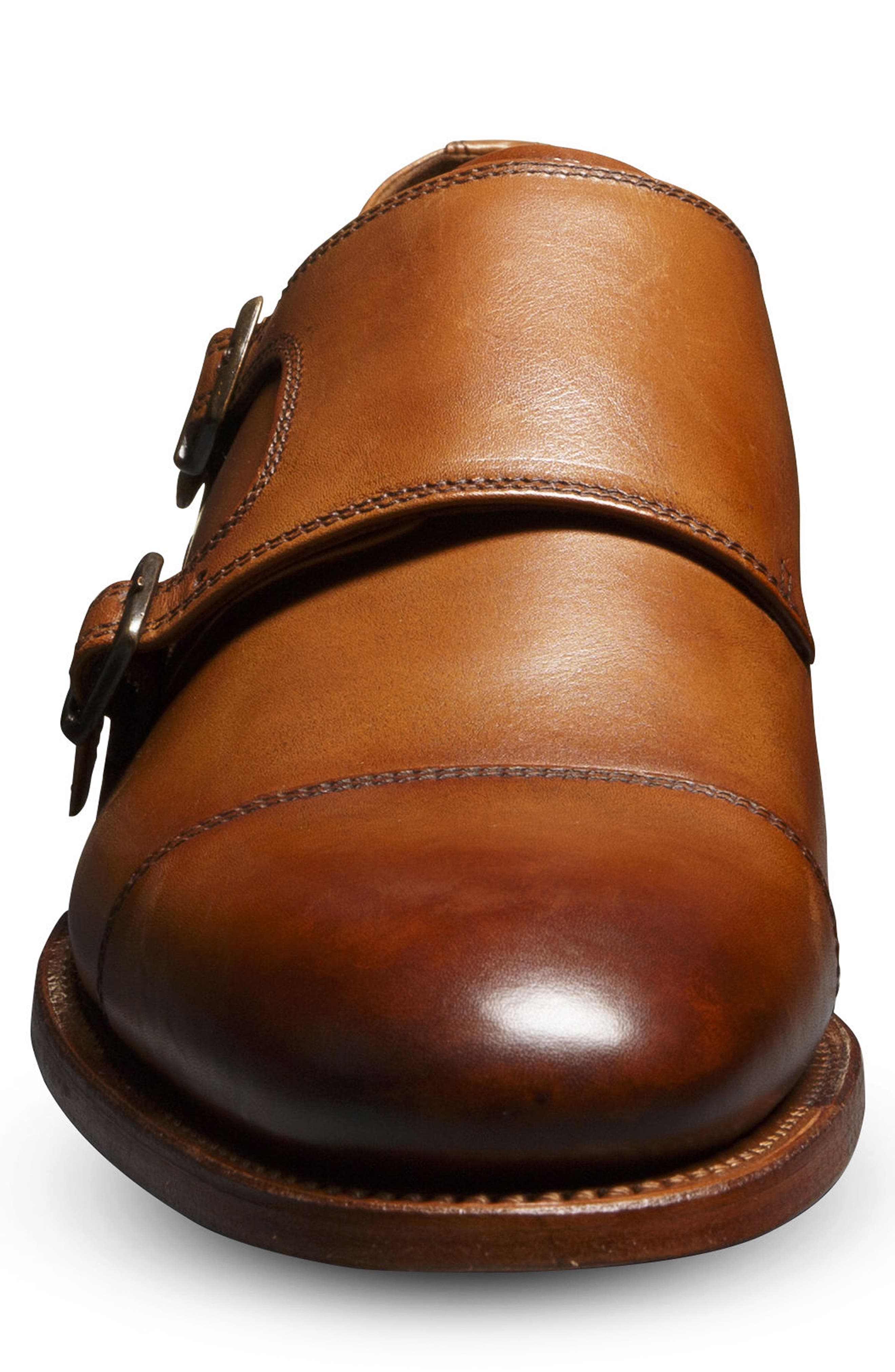 Pierce Monk Strap Shoe, Alternate, color, WALNUT